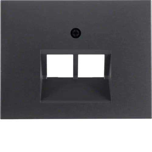 Berker 14097006 Zentralstück für UAE Steckdose 2fach K.1 anthrazit, matt Mesch Shop Berker 14097006 Zentralstück für UAE Steckdose 2fach K.1 anthrazit, matt Mesch Shop